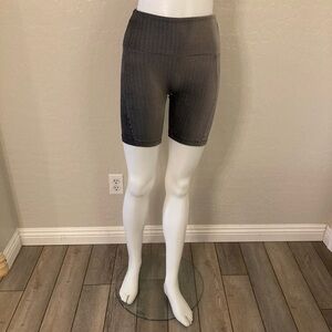 ENVT Active Ribbed Koa Biker Shorts Black Medium